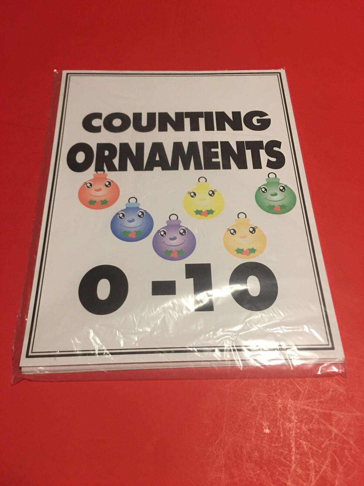 Counting Ornaments – Learning Mats – Laminated Bundle – Pre school K5