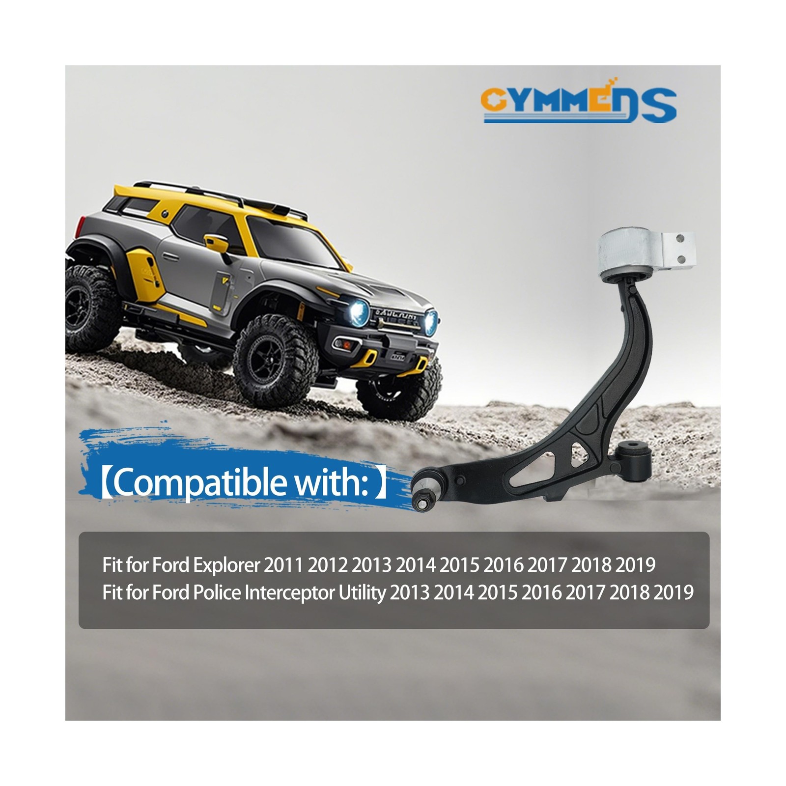 Front Left and Right Lower Control Arm Fit for Ford Explorer 2011-2019, for P…