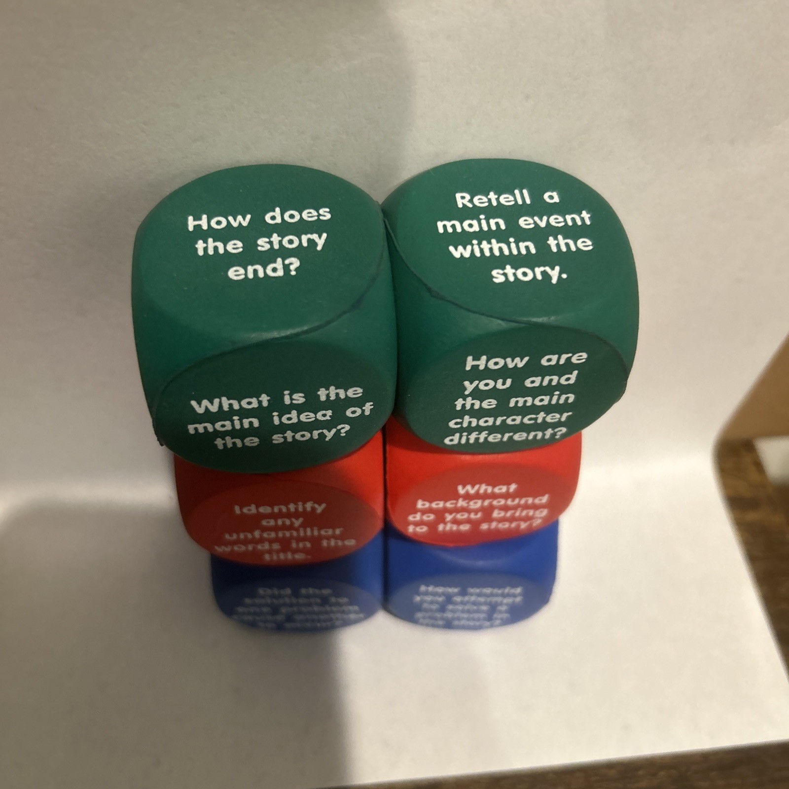 Reading Comprehension Cubes by Learning Resources Foam