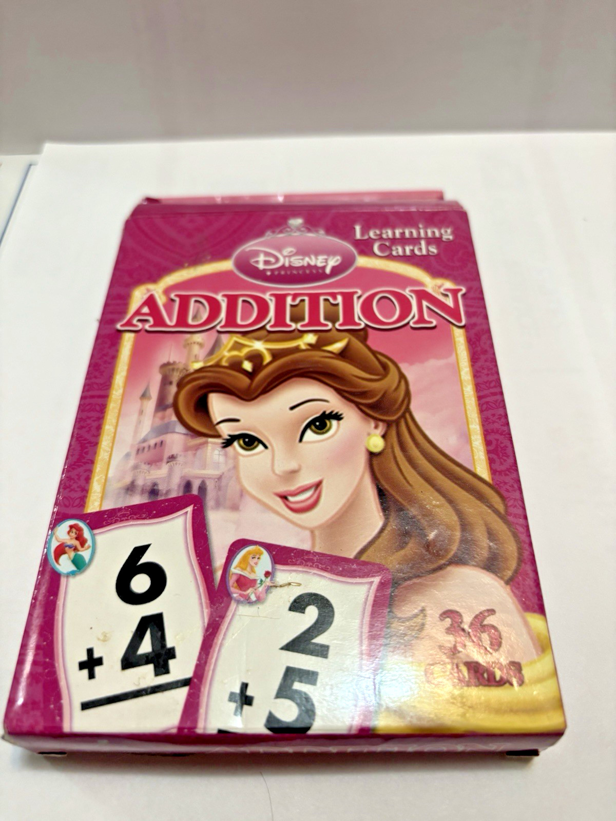 Disney Princess Addition Learning Cards For Kids 36 Colorful Flash Cards Free Sh