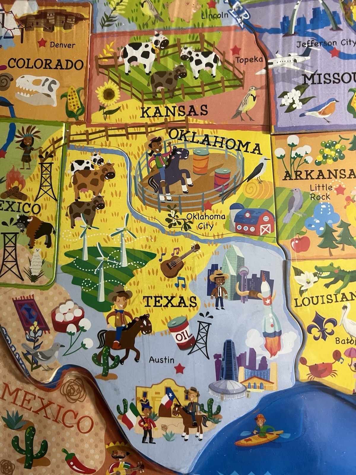 T.S. Shure UNITED STATES of AMERICA MAP-Learning Activity-HOMESCHOOL/School Aid