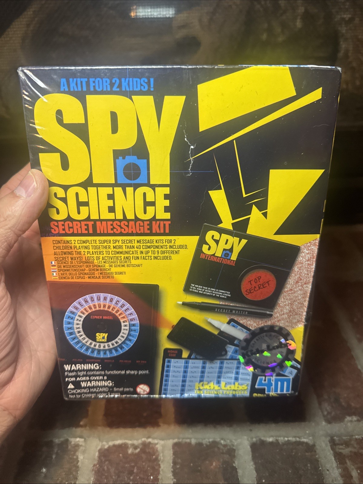 Spy Science Secret Spy Message Kit for 2 children playing together Code Decode