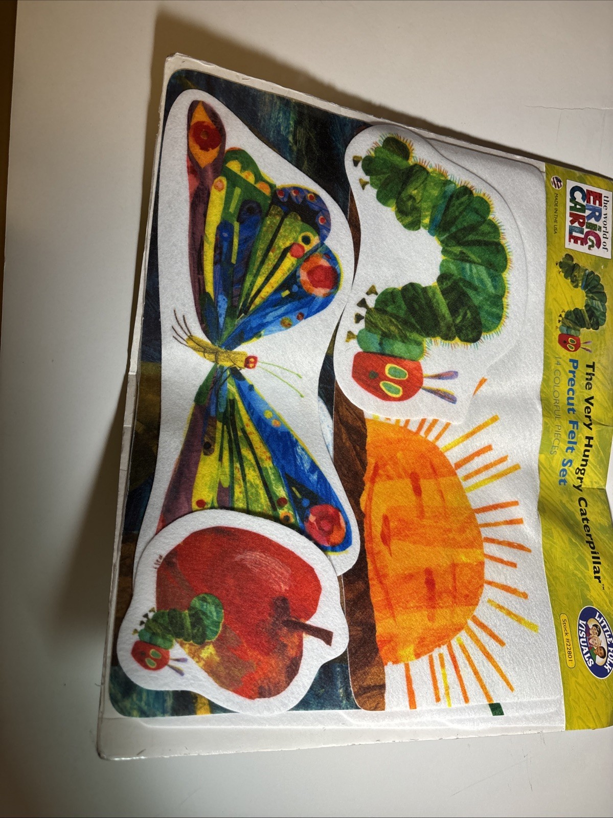 The Very Hungry Caterpillar Precut Felt Set Preschool Learning 14 Pieces NIP