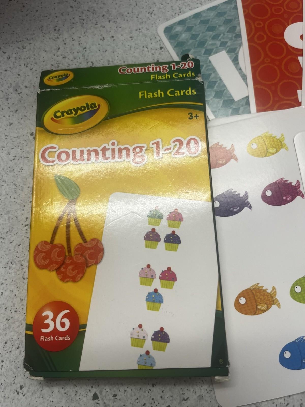CRAYOLA LEARNING FLASH CARDS Age 3+, 36 Cards/Pk, Select: Learning Pack
