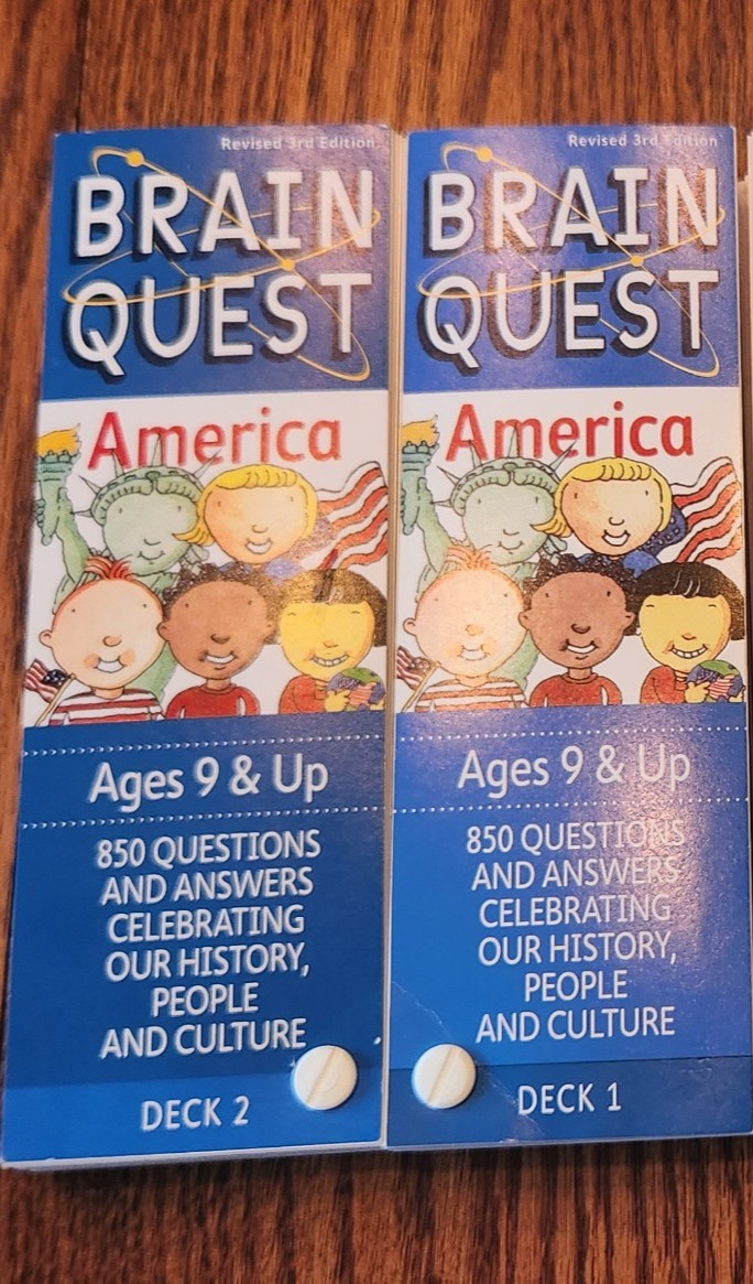 Brain Quest Smart Quiz Cards America (Ages 9 & Up) – EUC