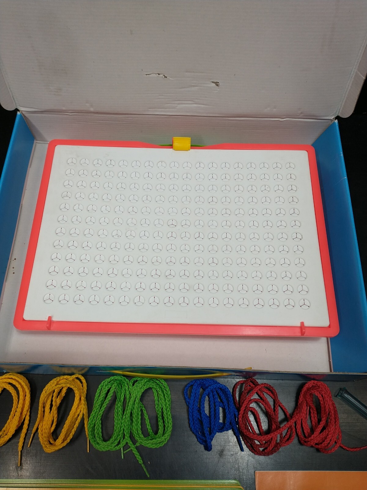 *INCOMPLETE* Quercetti Filo Lacing Board Italy kids Fine Motor Skills 2009 0570