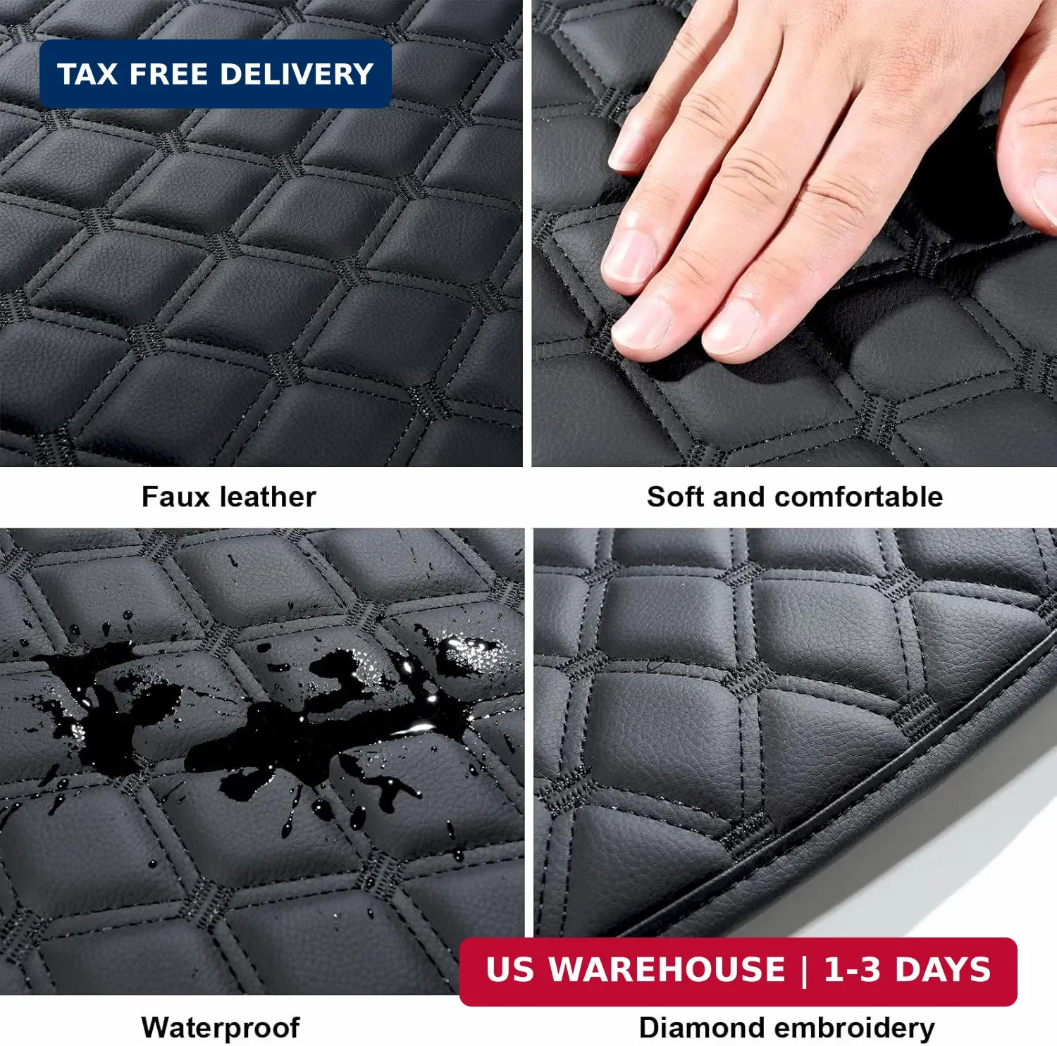 GIANT PANDA Custom Fit Car Center Console Armrest Cover for Toyota RAV4 2019 202