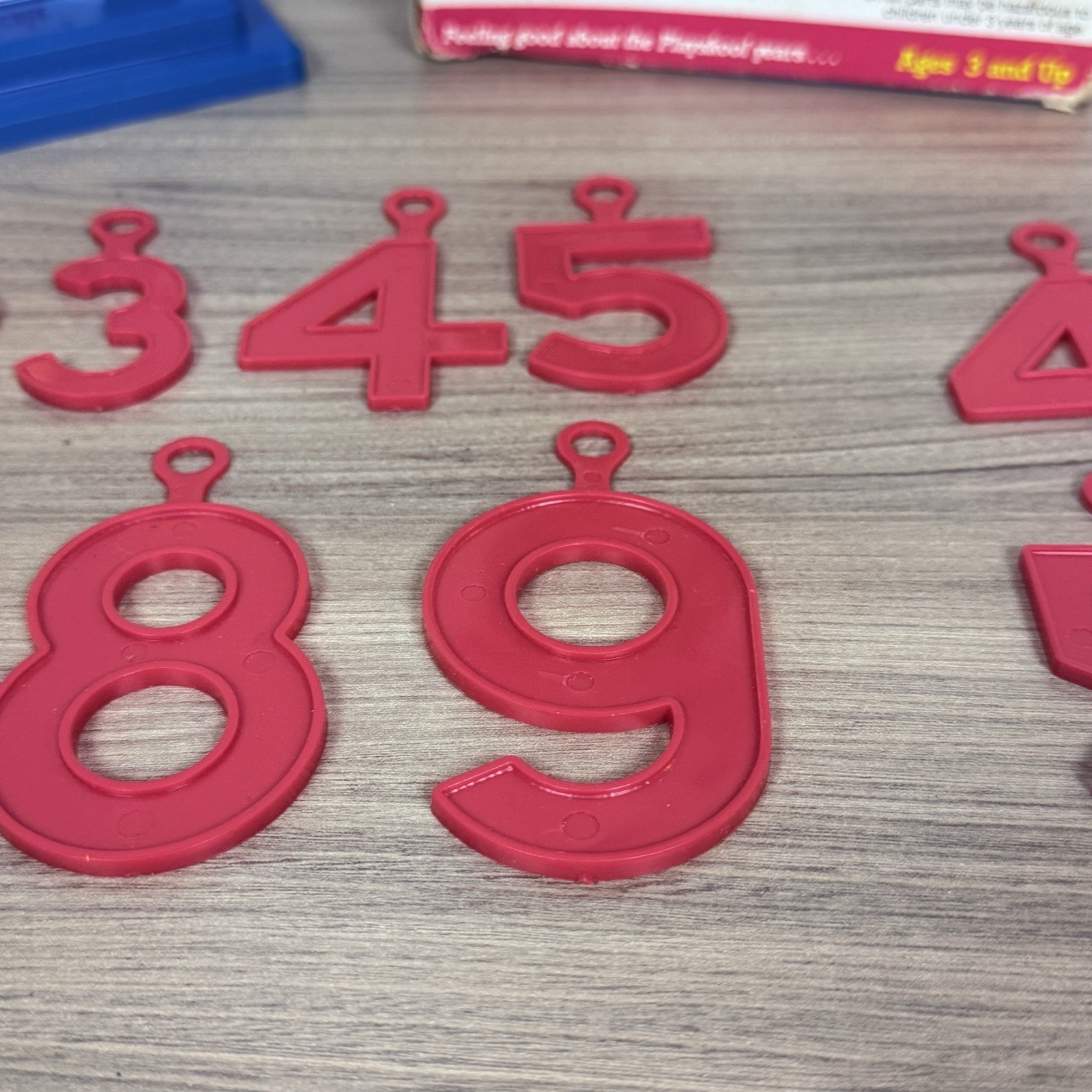 VTG 1987 Playskool Counting Scale Adding & Subtracting Box & 13 Numbers VIDEO!