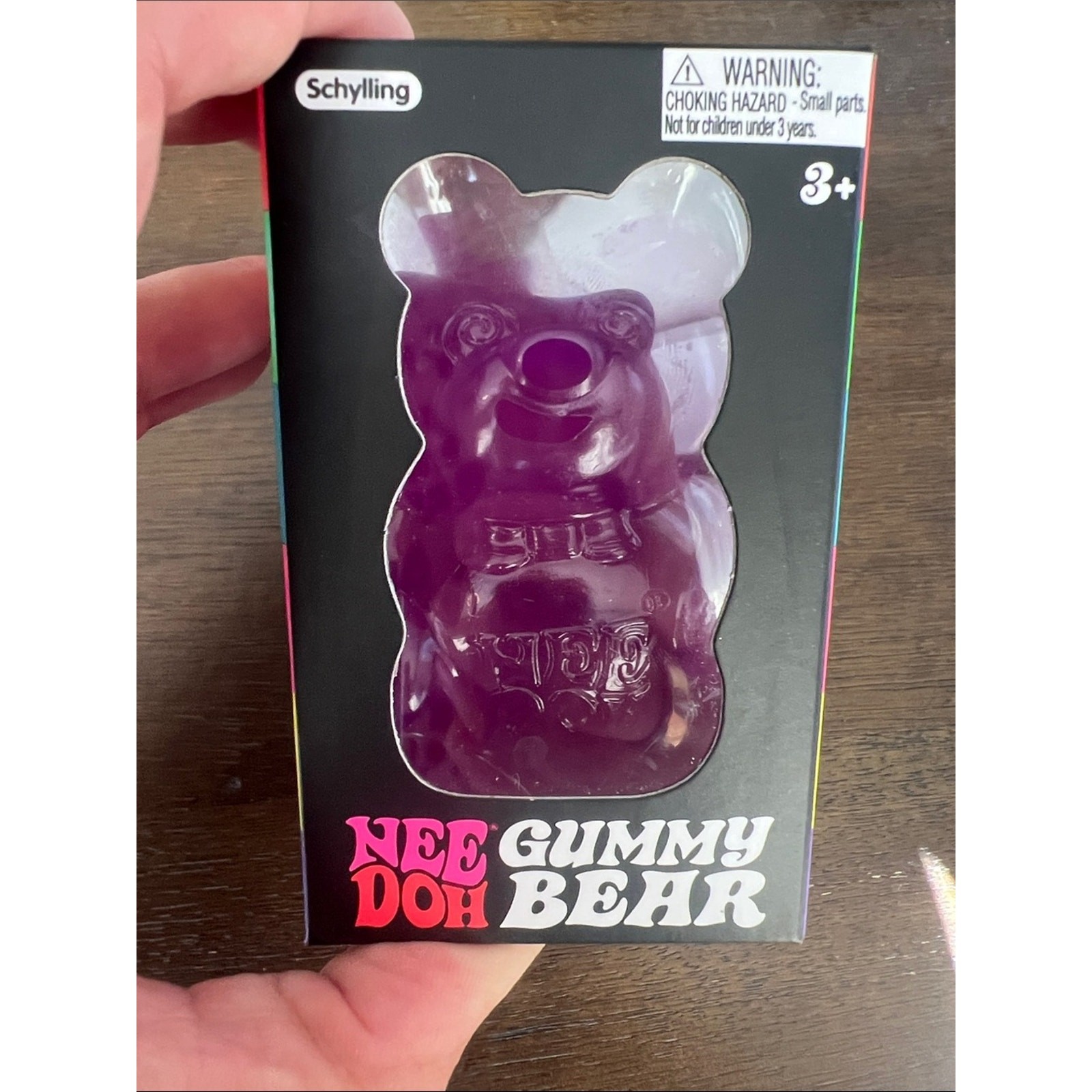 NeeDoh Gummy Bear – PURPLE| Jumbo Squishy Sensory Toy, 3.5 inches tall – NIB!