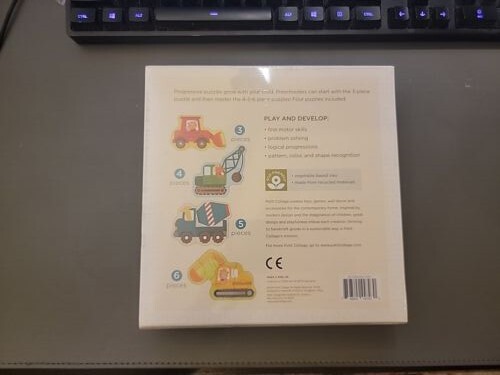 Petit Collage Beginner Puzzle Toddlers ECO Friendly Ages 2+ Construction NEW
