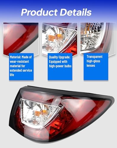 Tail Light 84266020 Compatible with 2013-2017 Chevy Right Passenger Side