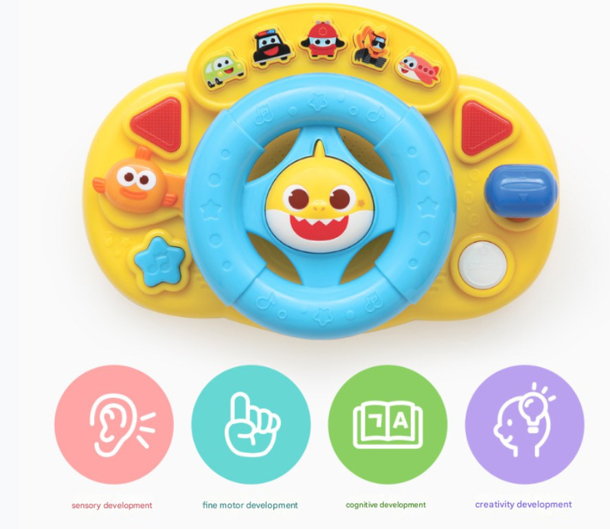 Pinkfong Baby Shark’s First Driving Game Kid Play Toy With Nursery Songs