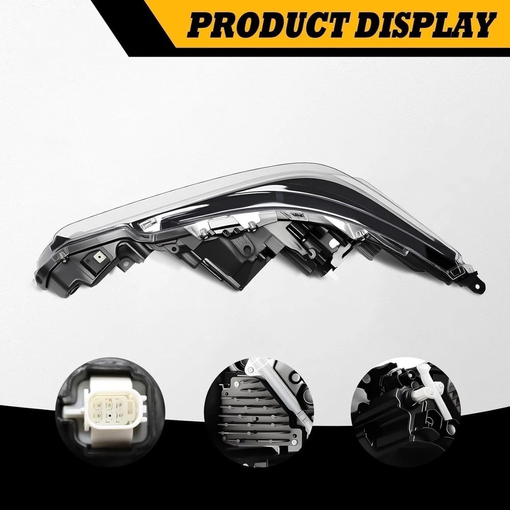 Right Passenger Side Headlight Assembly Compatible with 2023-2024 Corolla right