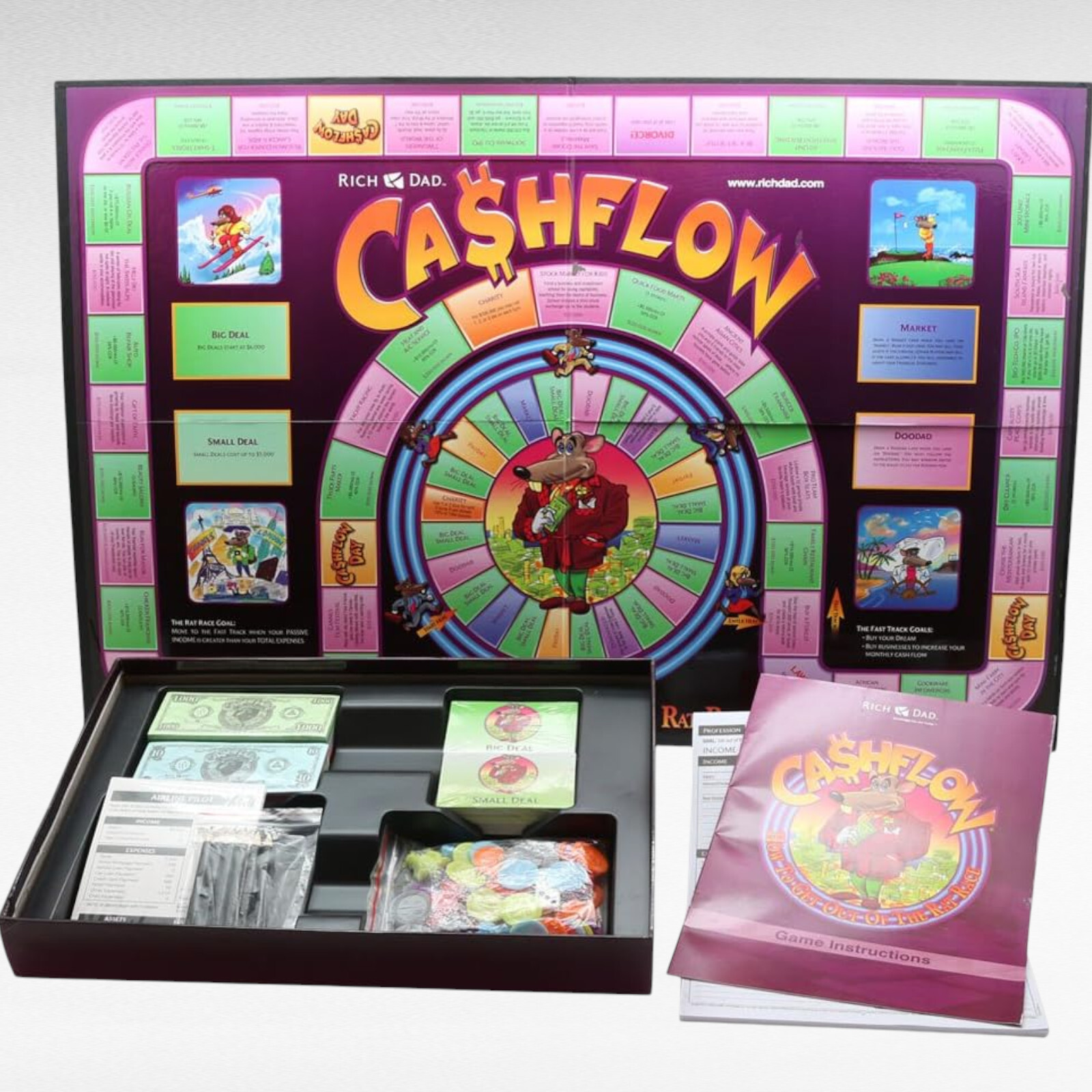 Cashflow 101 & 202 Rich Dad Board Game English Adult Kids Gift Free Ship DHL