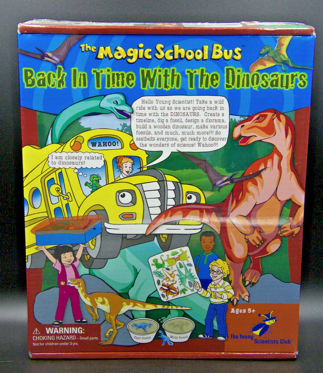 Magic School Bus Back in Time with the Dinosaurs The Young Scientists Club NEW