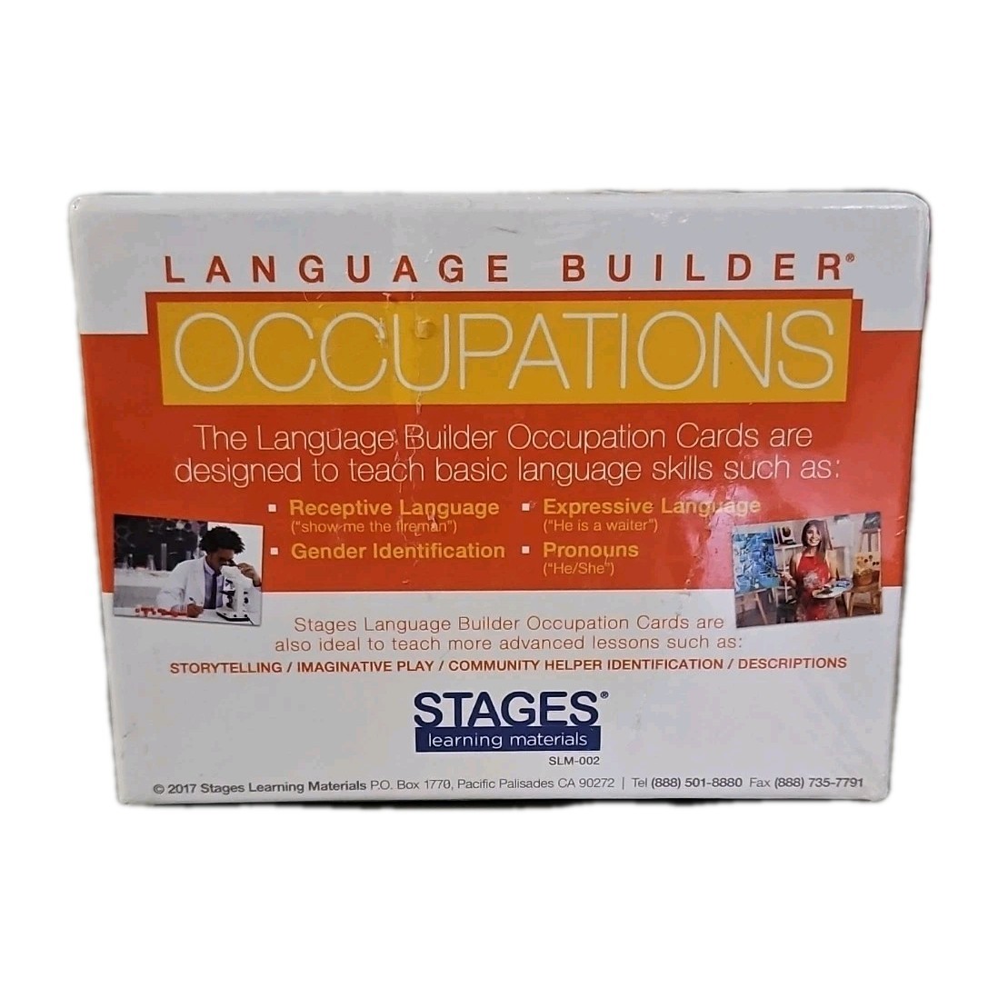 aris Language Builder Stage 1 & 2 box Sets Emotions Sequencing Occupations Verb