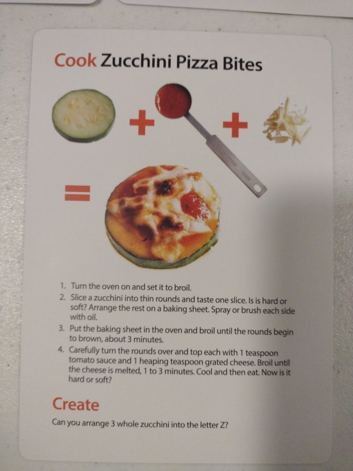 Eatable Alphabet Kitchen Activity Cards Recipe Cooking Child Kid