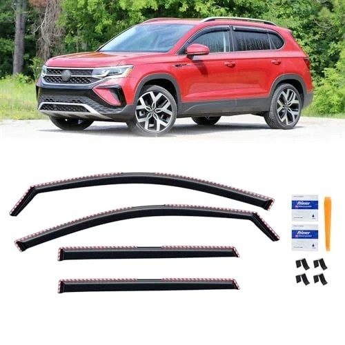 in-Channel Rain Guards for Volkswagen(VW) Taos 2022-2026, Window Visor Shields