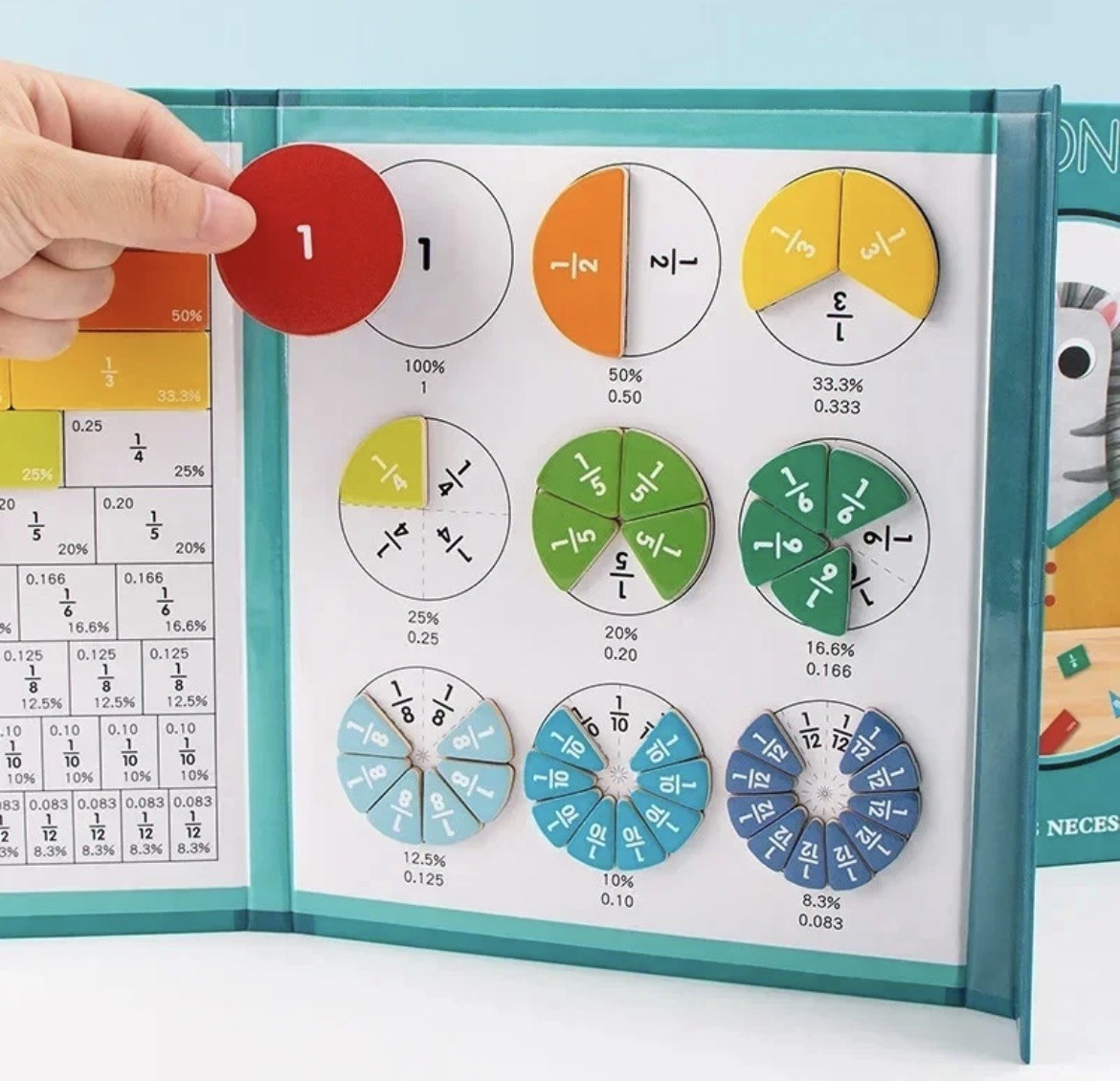 Fraction Game Score Learning Book – Learning Toy for Ages 3+ NEW SEALED