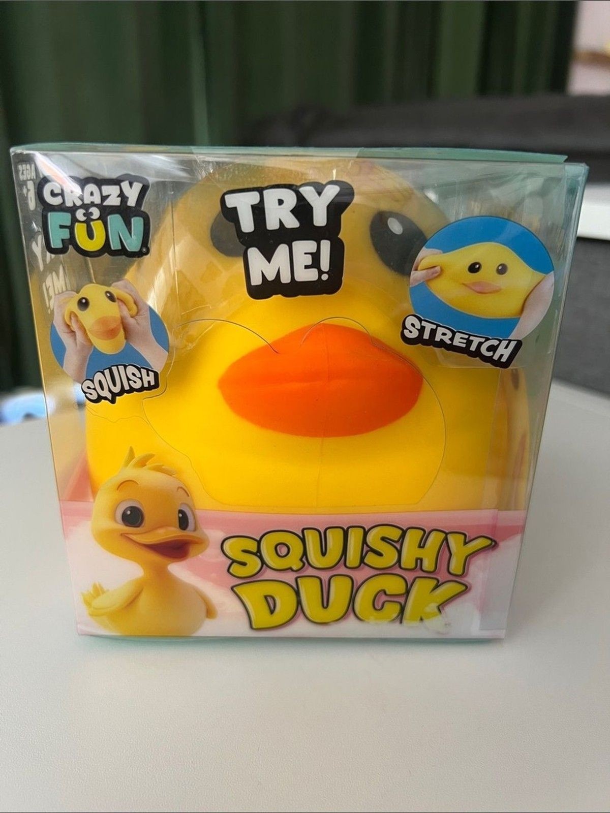 RMS C Jumbo Squishy Duck Squeeze Stretch Toy Yellow Orange Sensory RMS