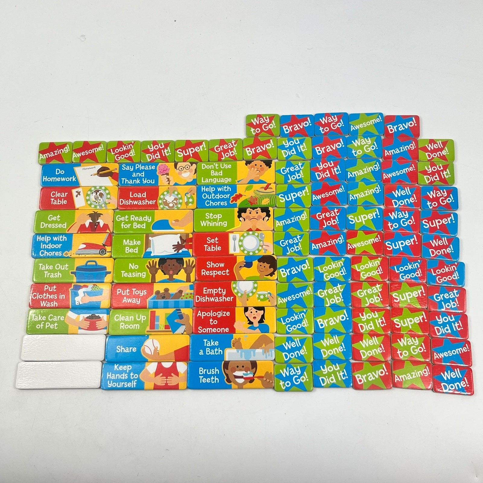 Melissa & Doug Magnetic Responsibility Chart Replacement Magnets Chores Rewards