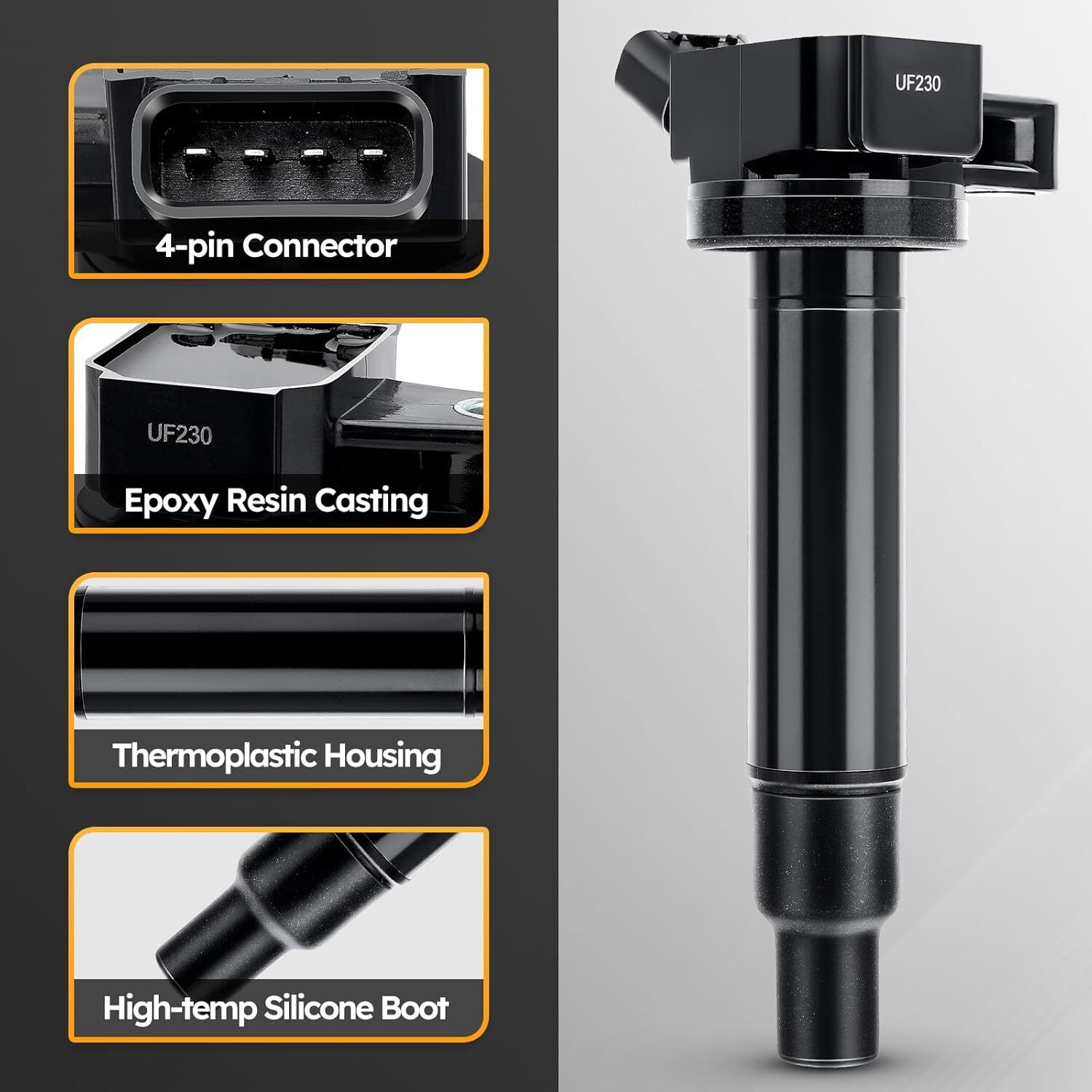 UF230 Ignition Coil Pack Compatible with Toyota Tundra Sequoia LandCruiser