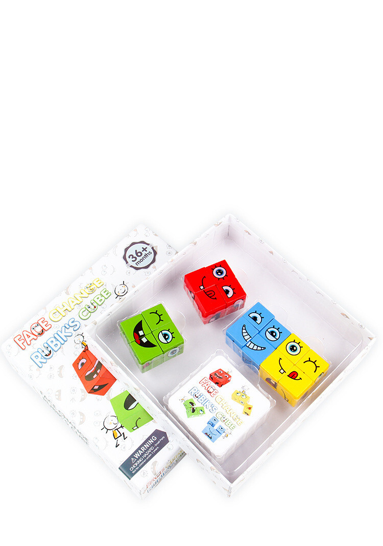 Early Education Puzzle Wooden Blocks Face-Changing Rubik’s Cube Board Game