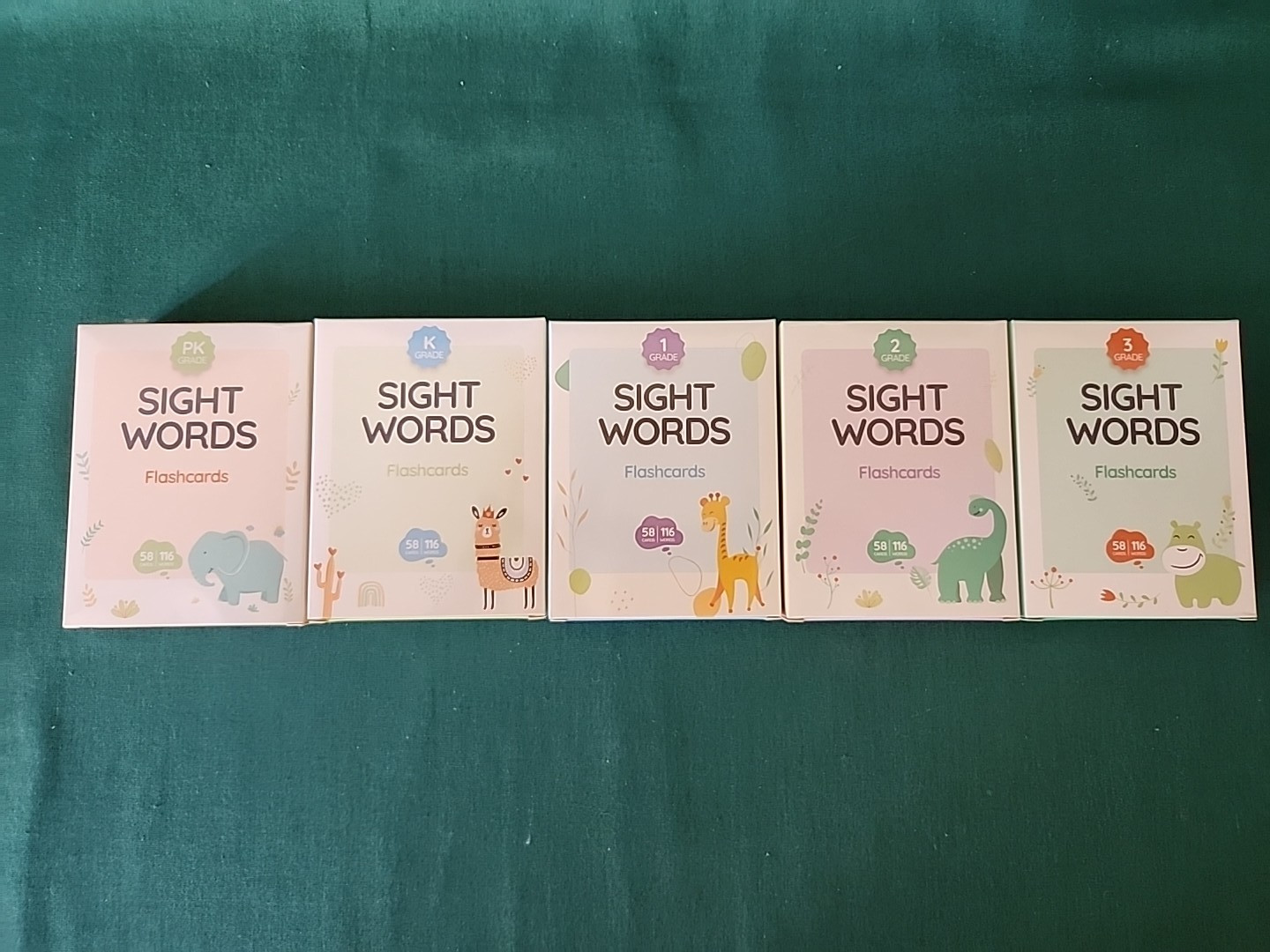 Acelion Sight Words Flashcards Set Pre-K to 3rd Grade