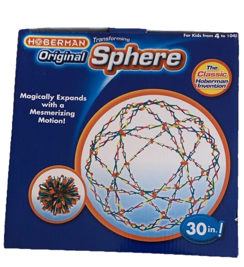 Hoberman Original Transforming Sphere Lg Rainbow Colorful Creative 9.5 – 30″ New