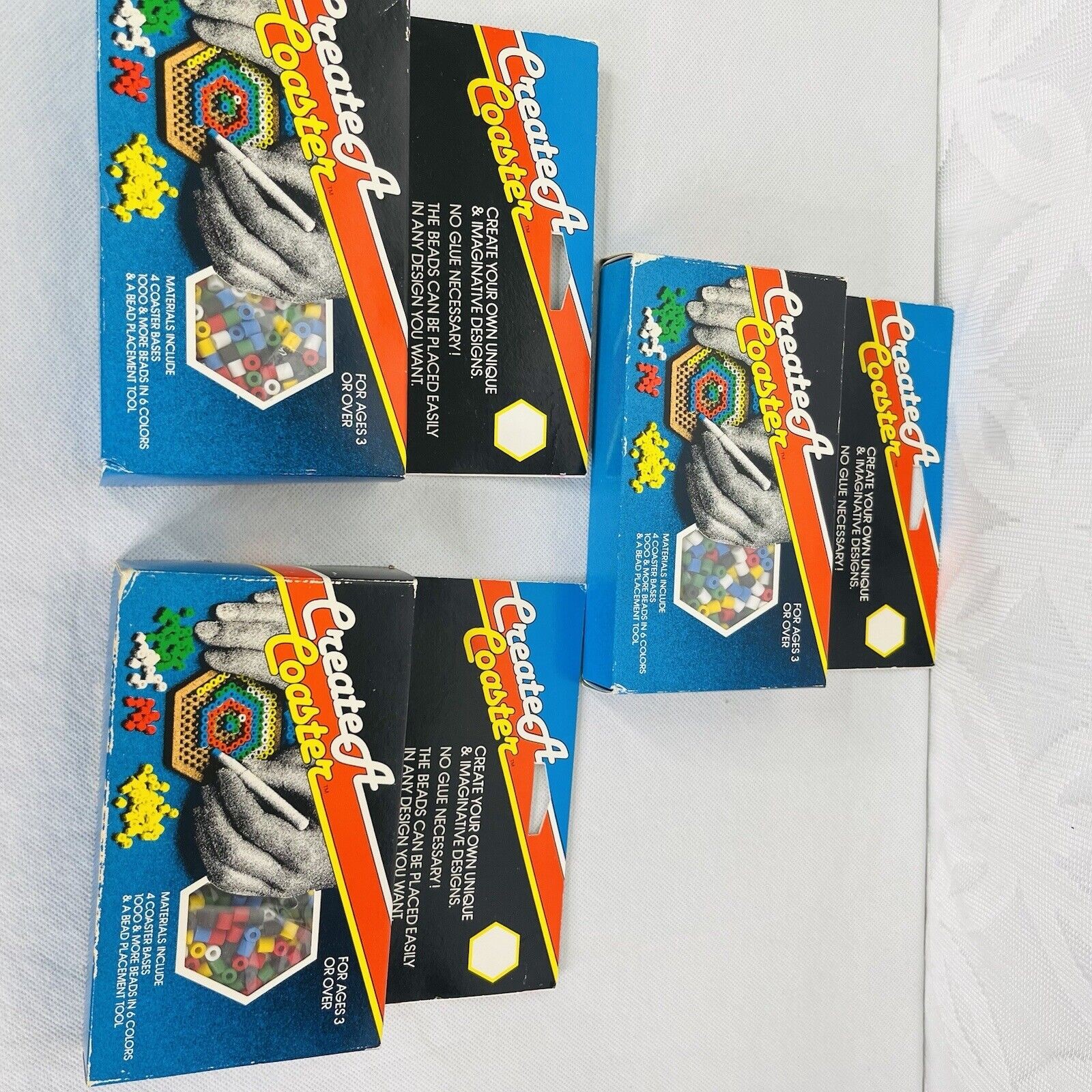 Vintage JCP 3 Sets Of Create a Coaster Bead Packs Set