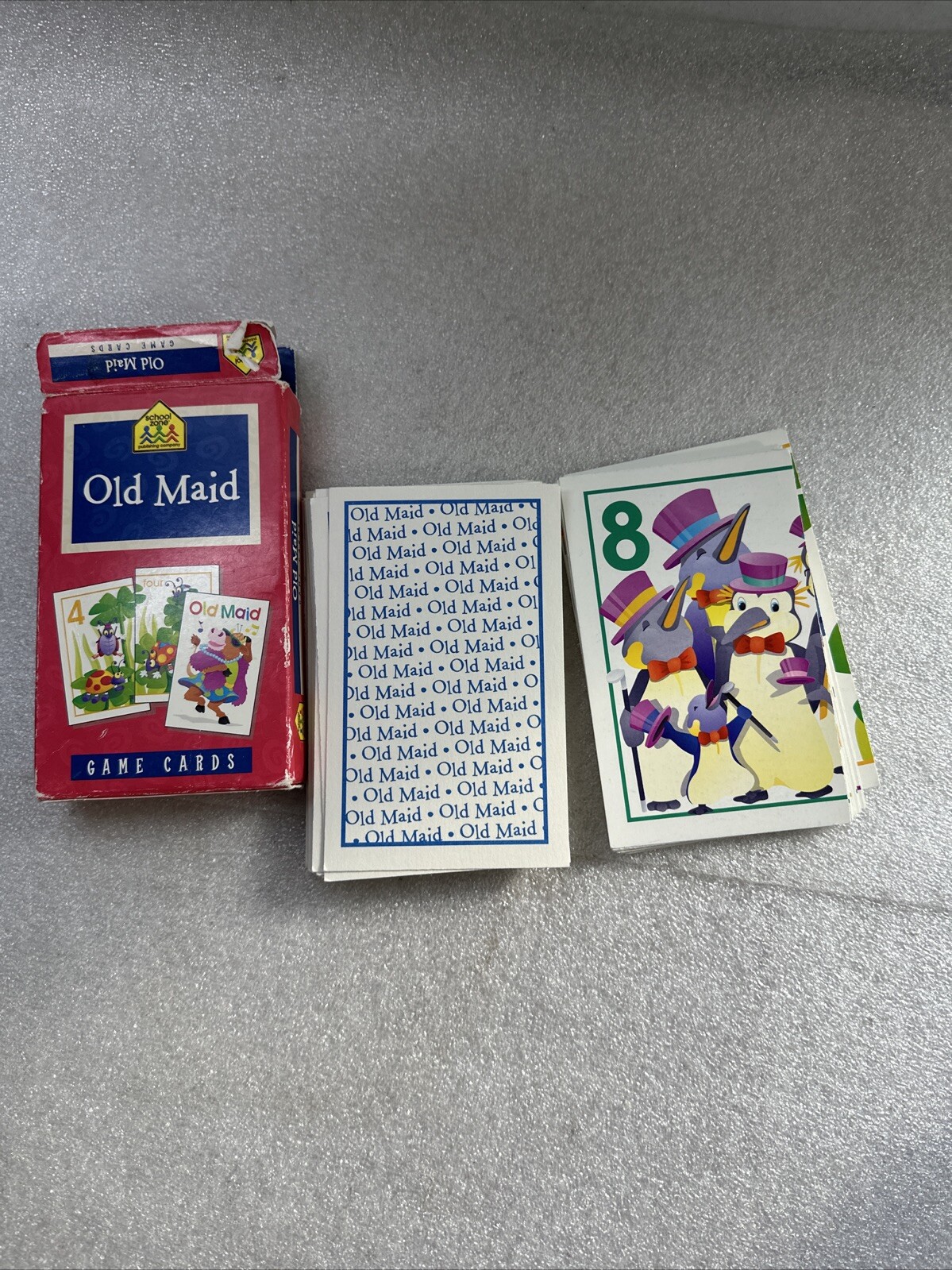 Old Maid Playing Cards 2000 School Zone Publishing Company Complete