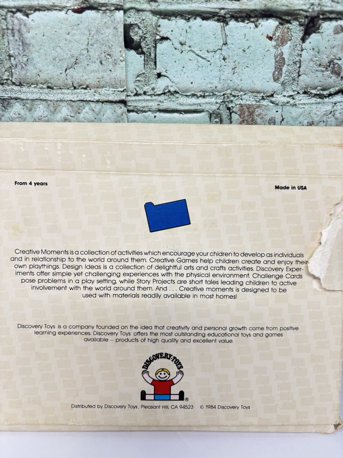 1984 Discovery Toys Creative Moments Craft Project Cards Ages 4-9 Home Education