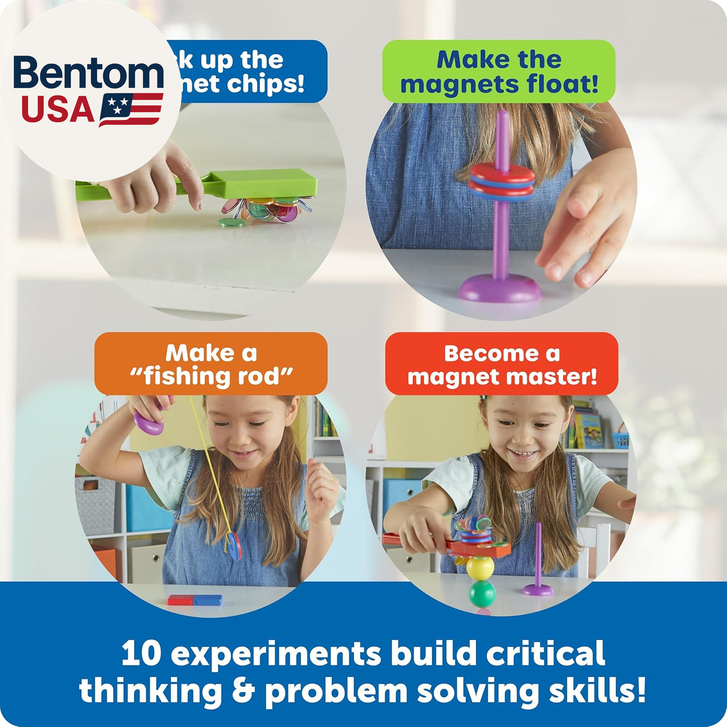 STEM Explorers Magnet Movers – Science for Kids Sensory Bin, Critical Thinking,