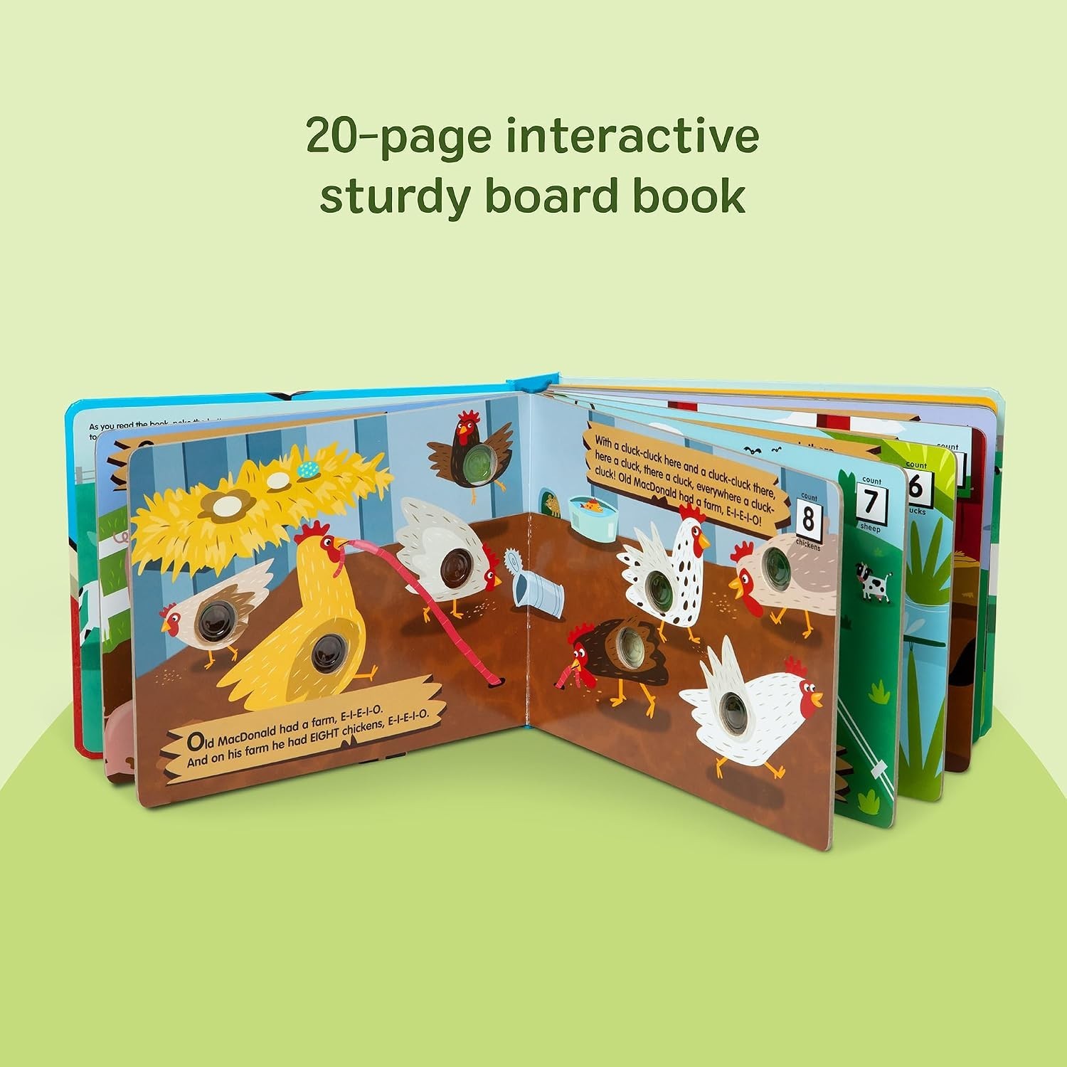 NEW Melissa and Doug Poke a Dot Old MacDonald’s Farm Interactive Board Book Toy