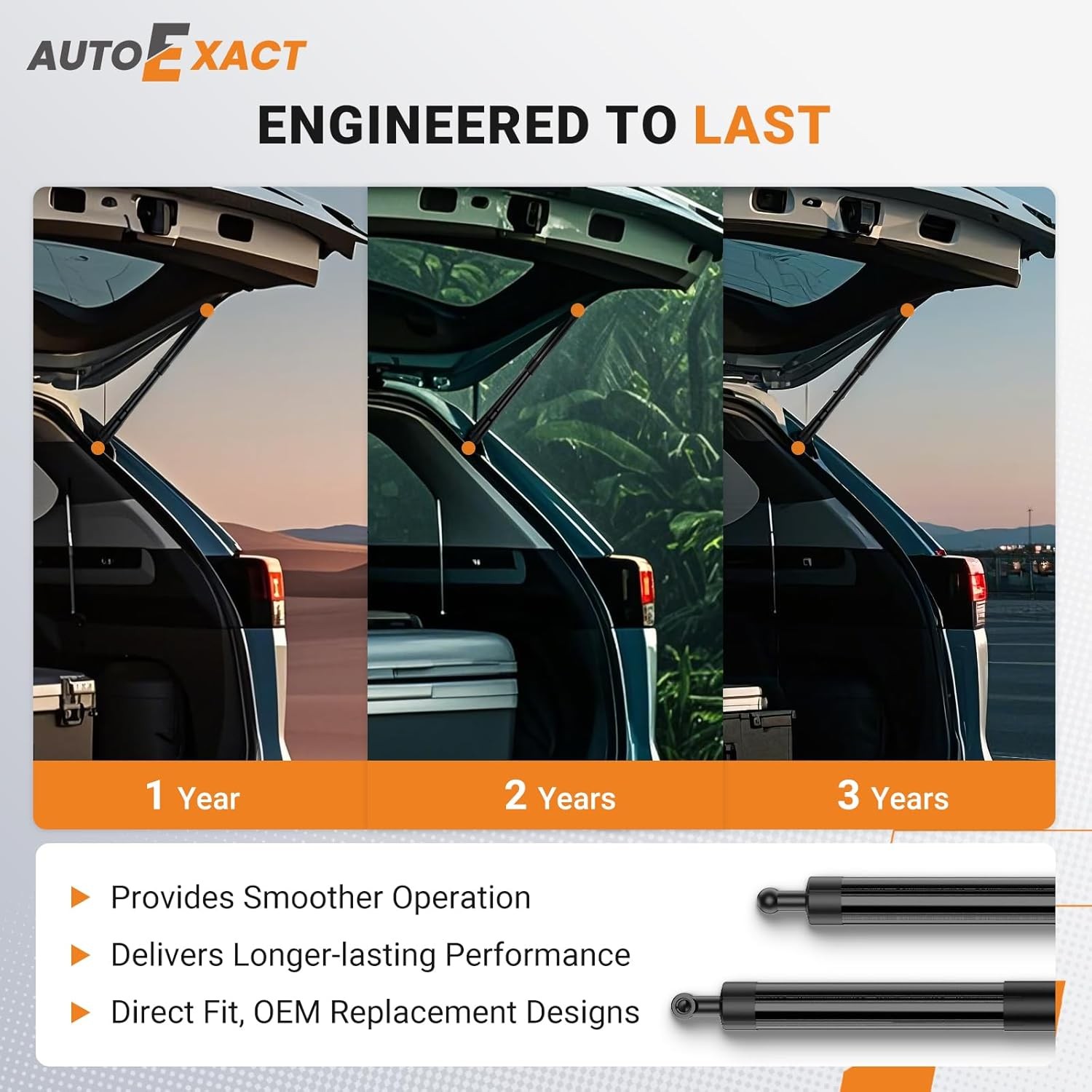 Rear Hatch Lift Struts Fit for 2014-2019 Toyota Highlander, Power Liftgate
