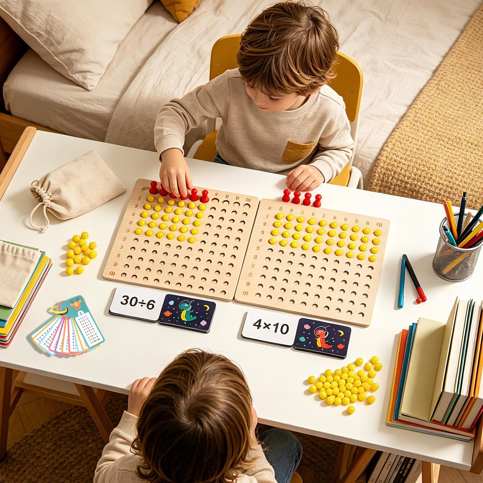 Multiplication and Division Board Teaching Aid Manipulative Learning Interactive