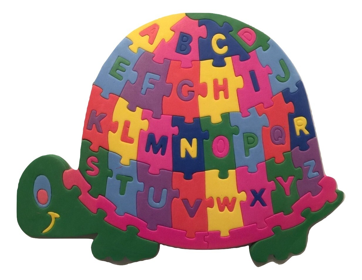 Turtle Foam Educational Puzzle ~ Alphabet (59 Pieces; 13” x 10”)