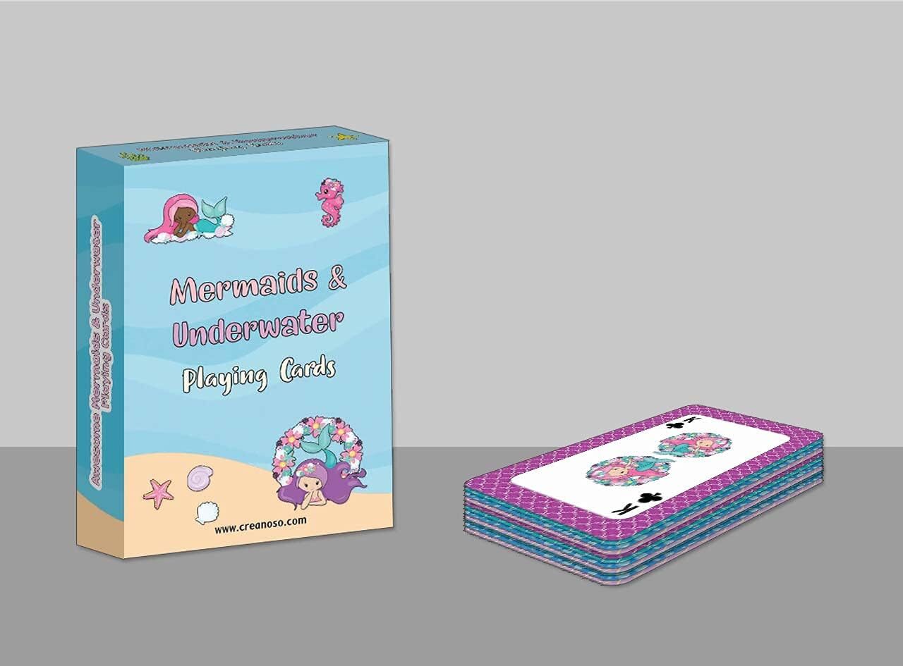Mermaids & Underwater Playing Cards – (4-Deck X 54 Cards)