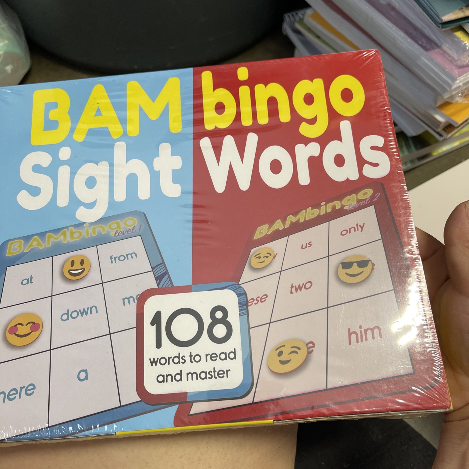 BAMbingo Sight Words Bingo Game Child Development Preschool Reading – New
