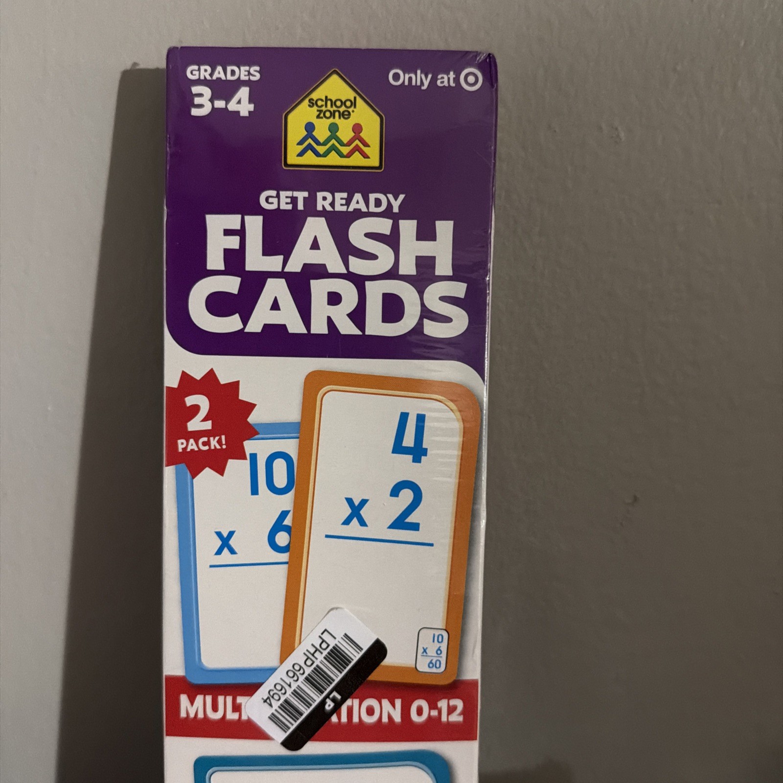 School Zone Get Ready Flash Cards Multiplication/Division 0-12 Grades 3-4 NEW