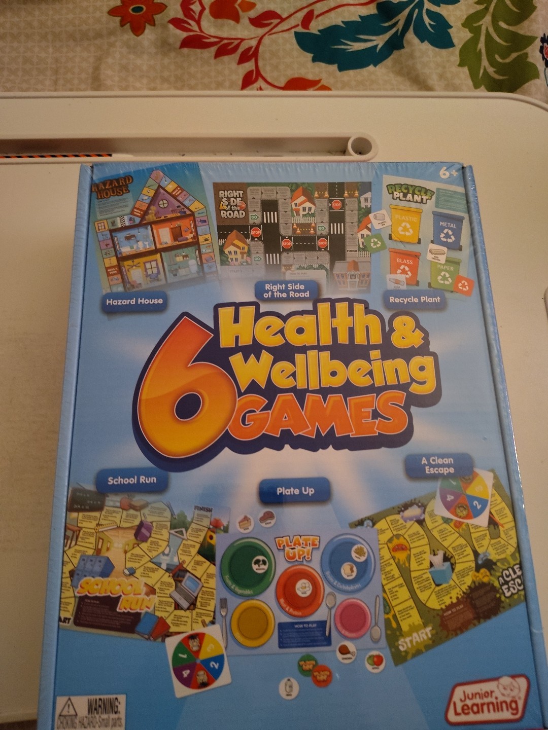 JUNIOR LEARNING 6 HEALTH & WELLNESS GAMES (JRL414) VERY GOOD CONDITION