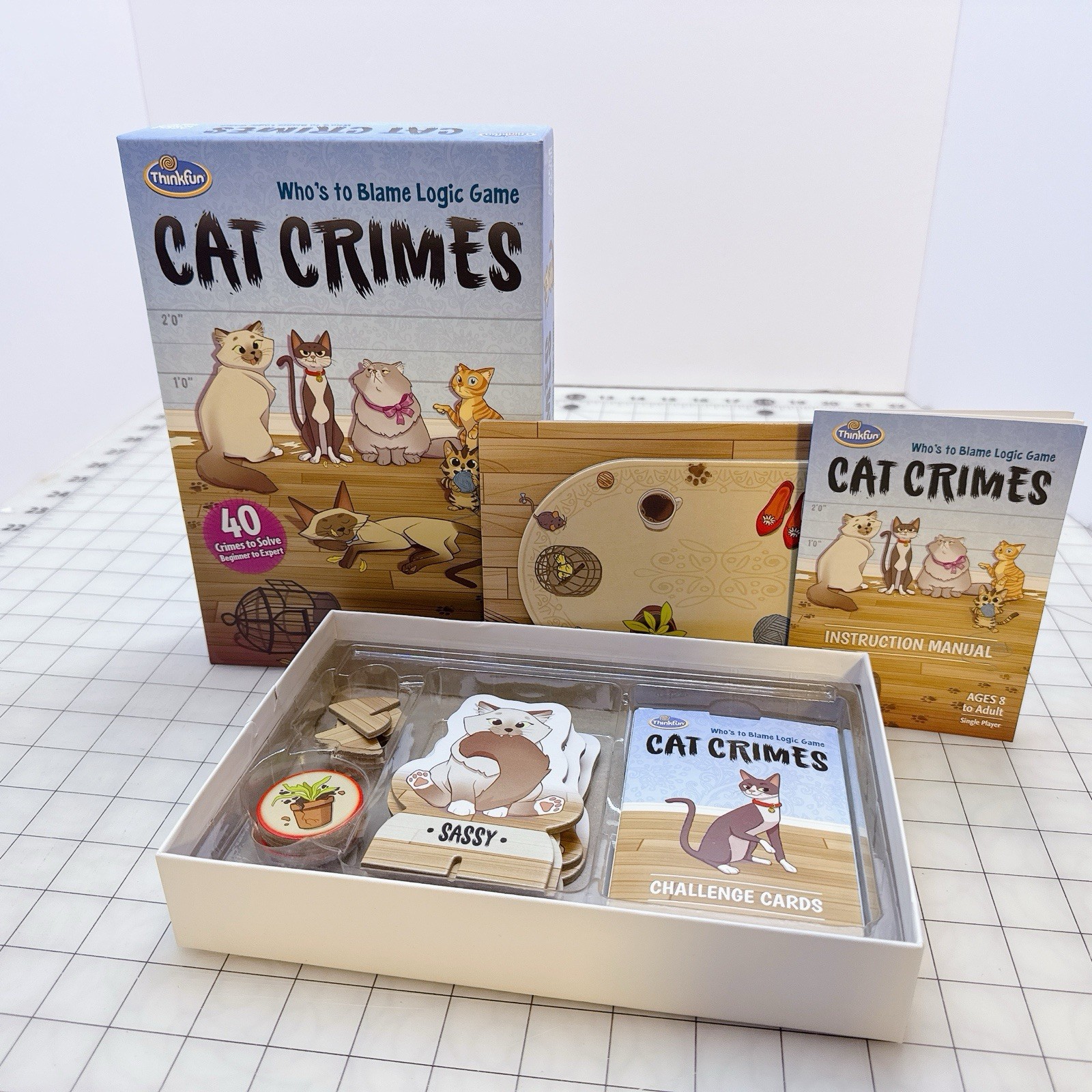 Thinkfun Cat Crimes Logic Game Problem Solving Learning Educational Skill Build