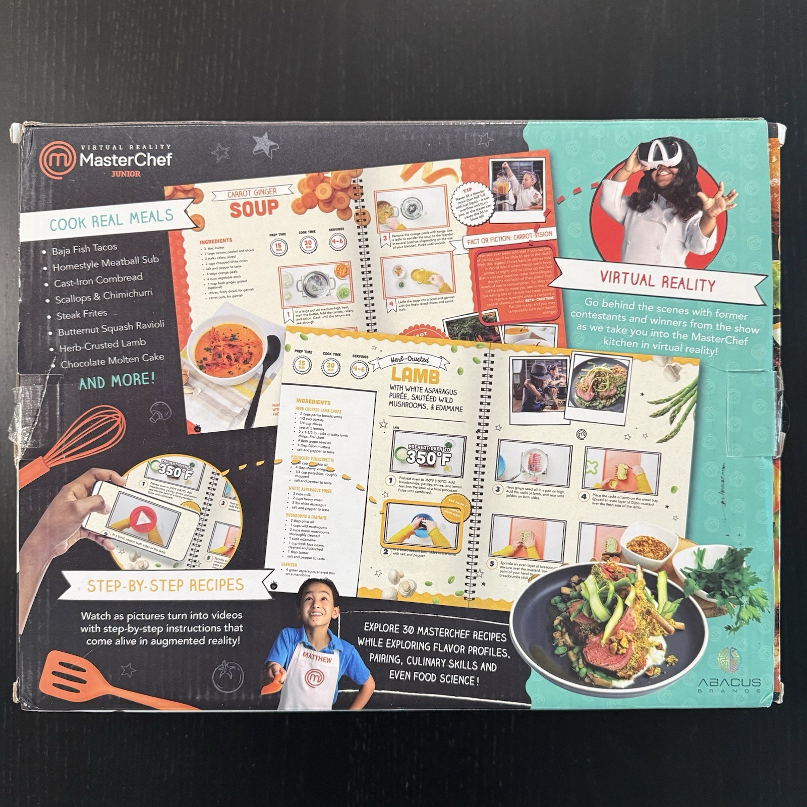 VR MasterChef Junior Cooking Kit & Recipe Book Virtual Reality Kids 21 Piece Set