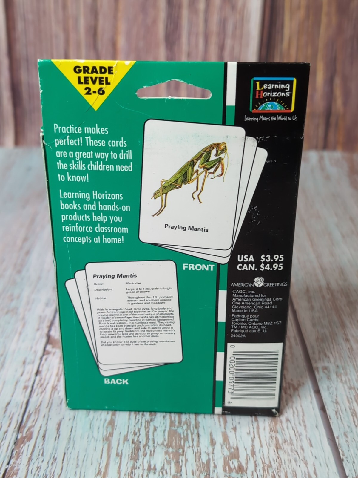 Learning Horizons Educational Flash Card Packs Monarch Butterfly 30 Insects