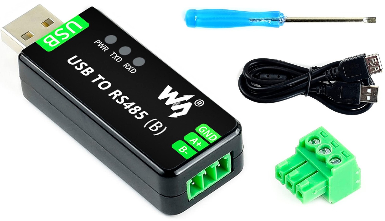 Industrial USB to RS485 Bidirectional Converter Onboard CH343G Chip, Multi-Pr…