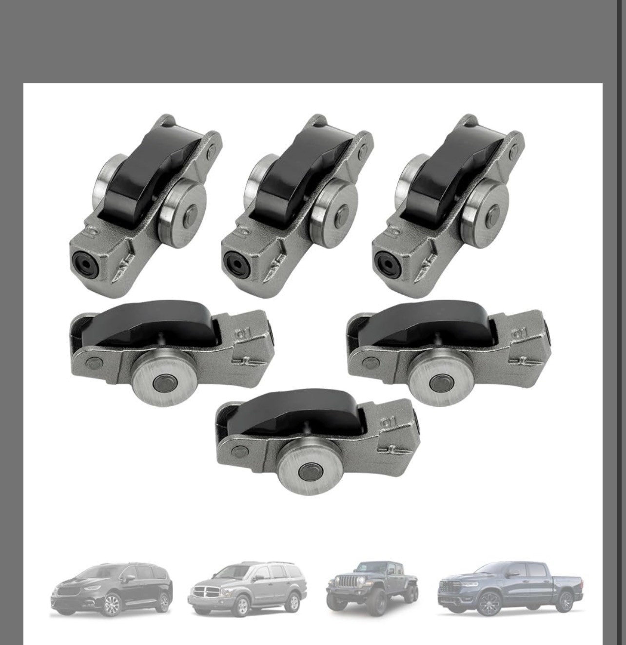 Set of 6 Valve Rocker Arm Left Or Right 5047896AD for Chrysler Pacifica, Dodg…