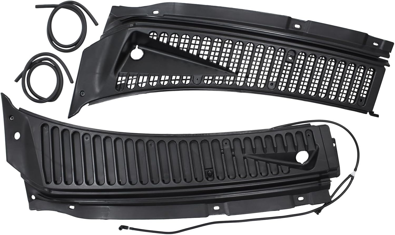 Windshield Wiper Vent Cowl Screen Cover Grille Panels Kit for Ford F-250