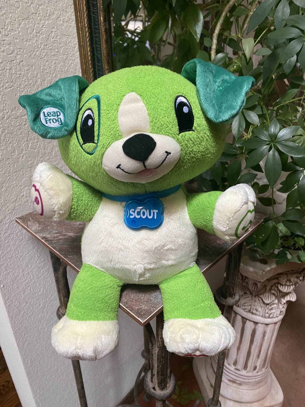 Leap Frog My Pal Scout Interactive Talk Sing Light Dog Plush Education Abraham”