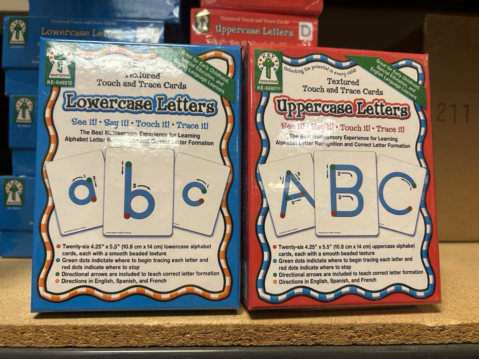 Upper And Lower Case Texture Cards
