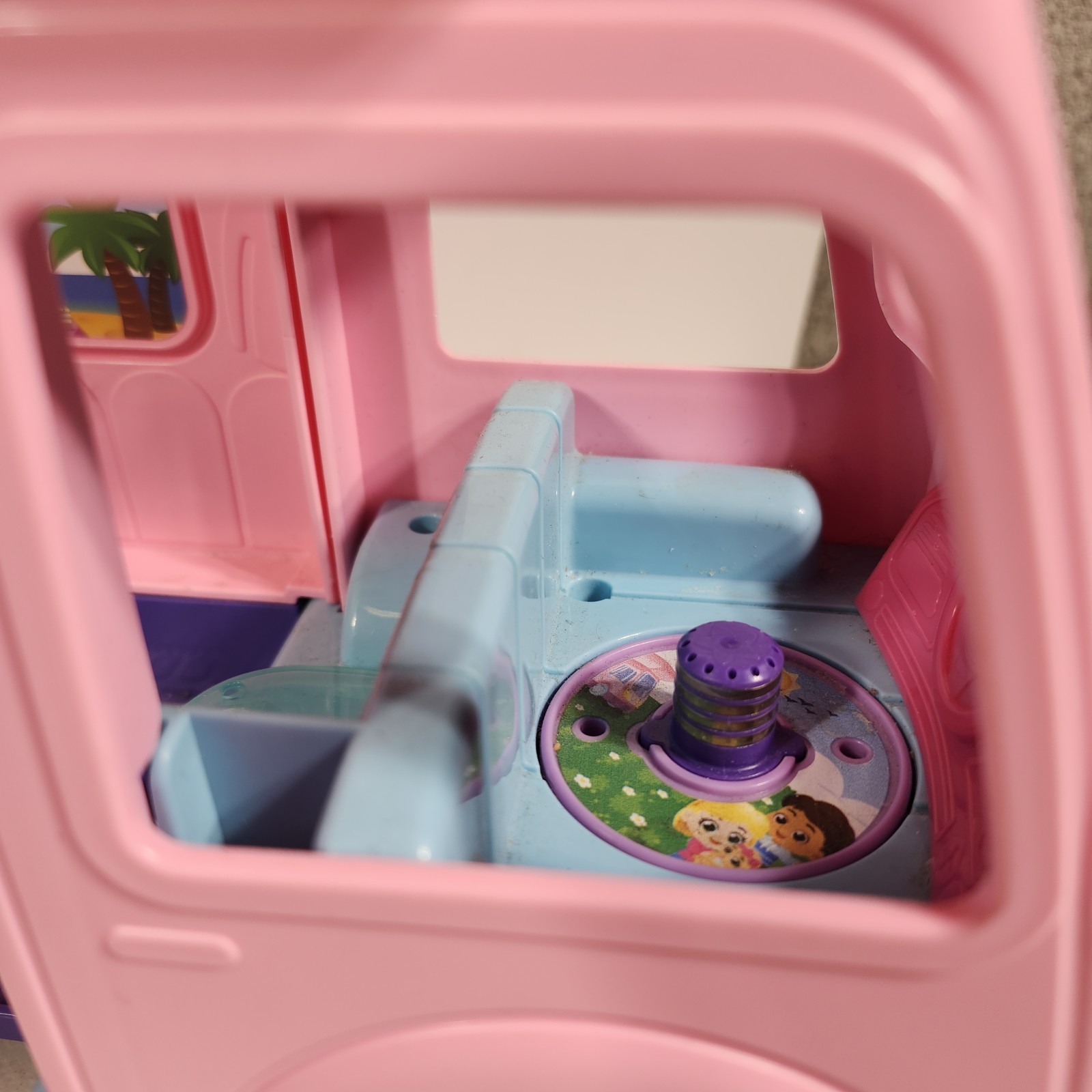 VTech Starlight Vacation Camper Pink Teaching Kids Toy Vehicle Tested Works